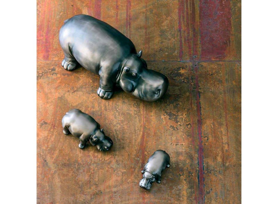 Ornamentet qeramike në formë hipopotami, prodhuar në Itali - Savage Viadurini