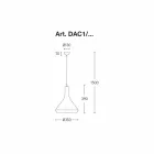 Pezullimi i dizajnit në alumini i bërë në Itali - Cappadocia Aldo Bernardi Viadurini