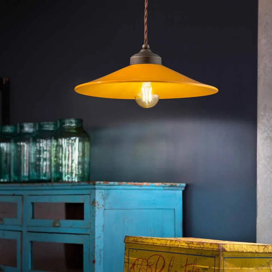 pezullim me ngjyra qeramike dhe bronzi antik Maya Ferroluce Viadurini