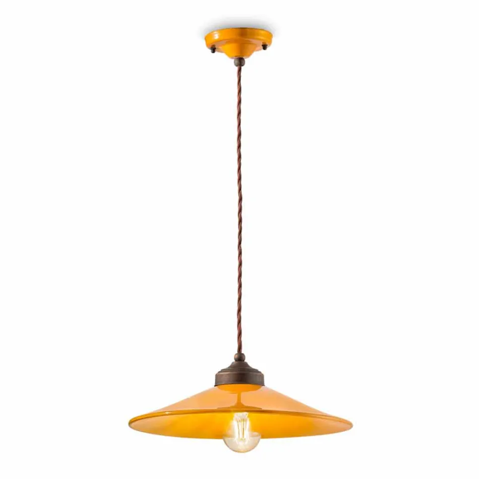 pezullim me ngjyra qeramike dhe bronzi antik Maya Ferroluce Viadurini