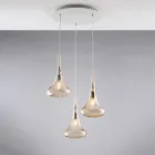 Llambë Varëse Hekuri me Xham Pyrex të Prodhuar në Itali për Dekorim të Brendshëm - Corinto Viadurini