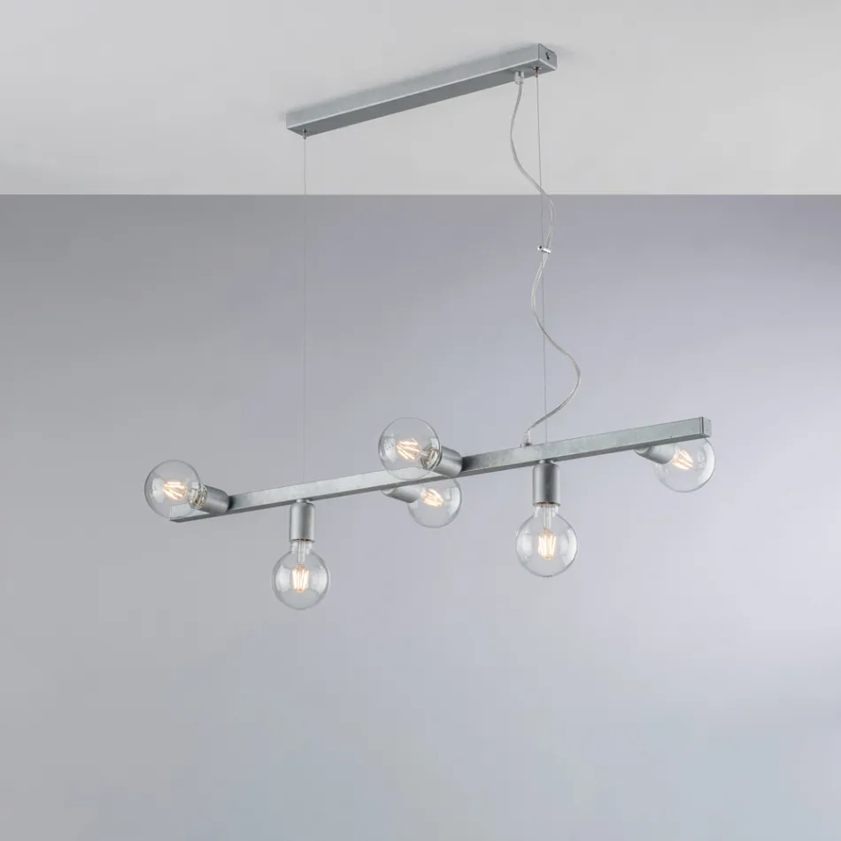 Llambë Varëse Hekuri e Llakuar e Prodhuar në Itali për Dekor të Brendshëm - Verona Viadurini