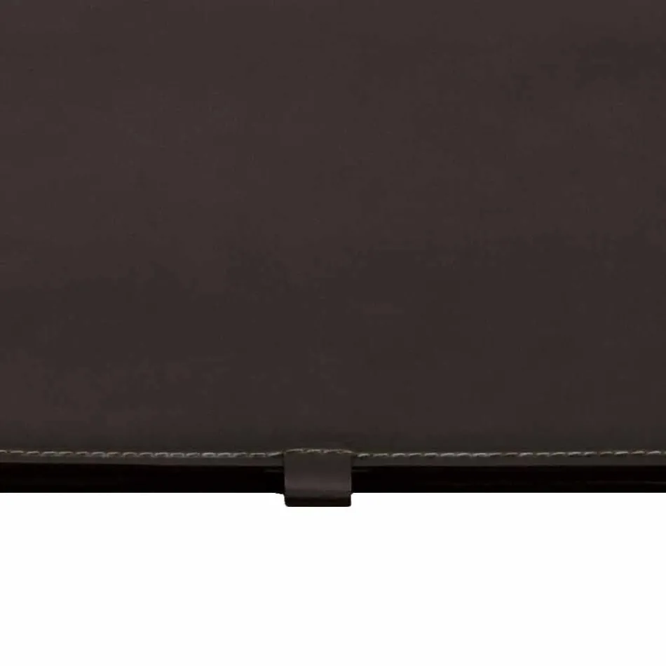 Tavolina e Tavolinës së Dizajnit në Lëkurë të Rigjeneruar me Hapje të Prodhuar në Itali - Aristotel Viadurini