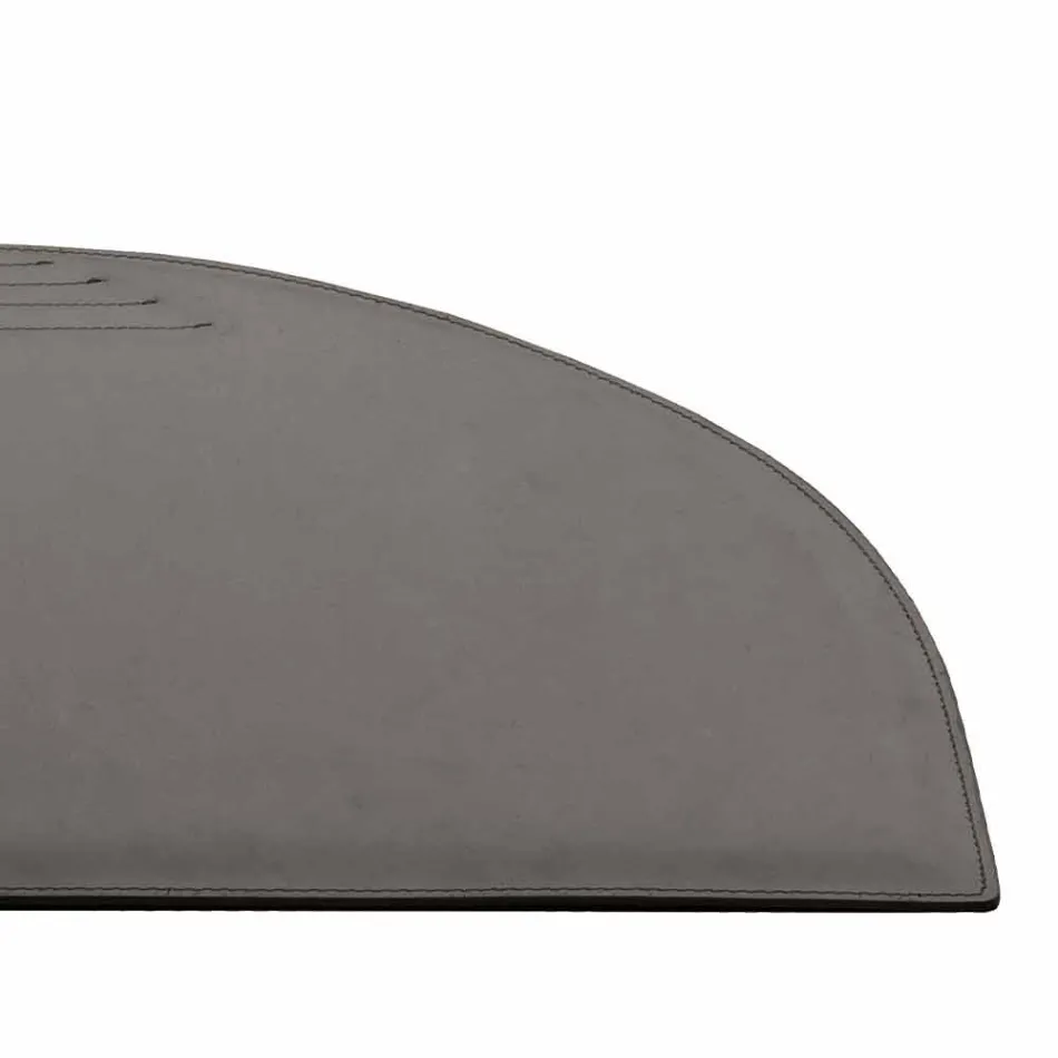 Tavolina prej lëkure e rigjeneruar me qepje me pen Stop, e bërë në Itali - Medea Viadurini