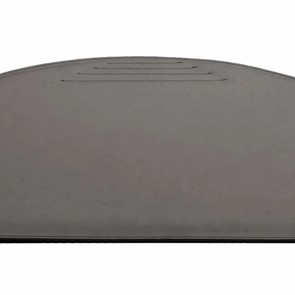 Tavolina prej lëkure e rigjeneruar me qepje me pen Stop, e bërë në Itali - Medea Viadurini