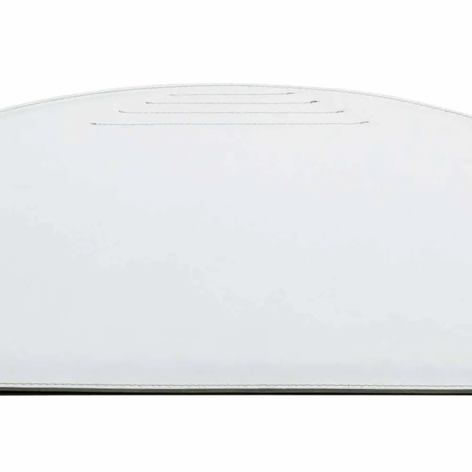 Tavolina prej lëkure e rigjeneruar me qepje me pen Stop, e bërë në Itali - Medea Viadurini