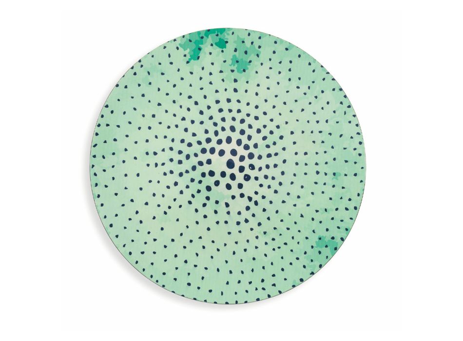 Pjata plastike të rrumbullakëta dhe me ngjyra të stilit detar 12 copë - sfond Viadurini