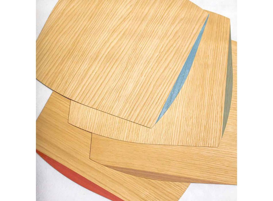 Pllaka Moderne e Sheshit në Oak Wood Made në Itali - Abraham Viadurini