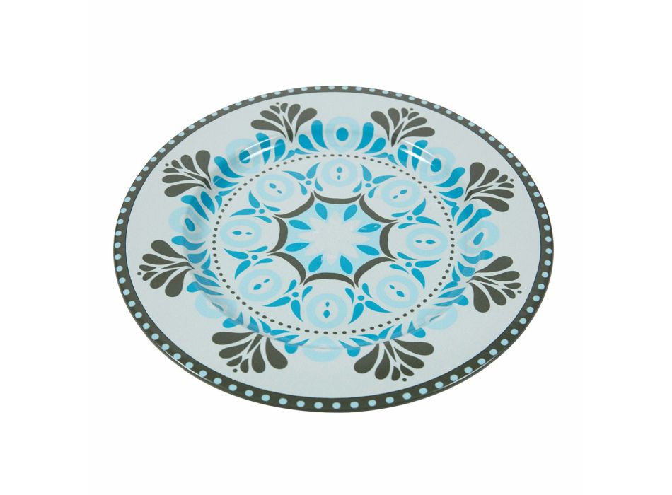 Pllaka me mbajtëse metalike të dekoruara të rrumbullakëta 12 copë - Eivissa Viadurini