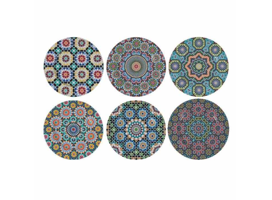Pllaka me mbajtëse të rrumbullakëta metalike Dekor maroken 12 copë - Marok Viadurini