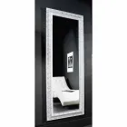 Pasqyrë mur argjendi, druri ari modern, prodhuar në Itali Teodoro Viadurini