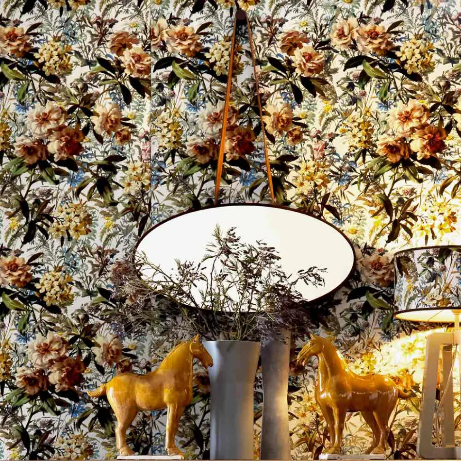 Pasqyrë e murit / dyshemesë në dru të ngurtë Grilli York e bërë në Itali Viadurini