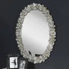 Pasqyrë mur moderne prej druri bredhi pasqyrë e bërë në Itali Filippo Viadurini