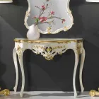 Pasqyrë e murit të bredhit, tastierë, e bërë në Itali mdf top Gianluca Viadurini