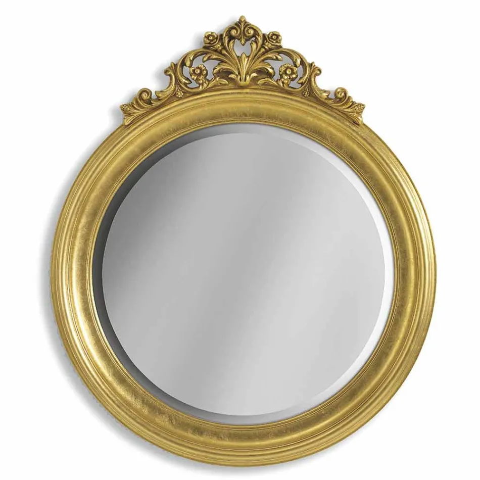 Pasqyrë muri druri me bredh, i bërë italianisht i fërkuar nga Elia Viadurini