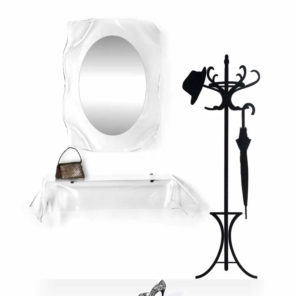 Pasqyrë murale me dizajn modern Diva, bërë në Itali Viadurini