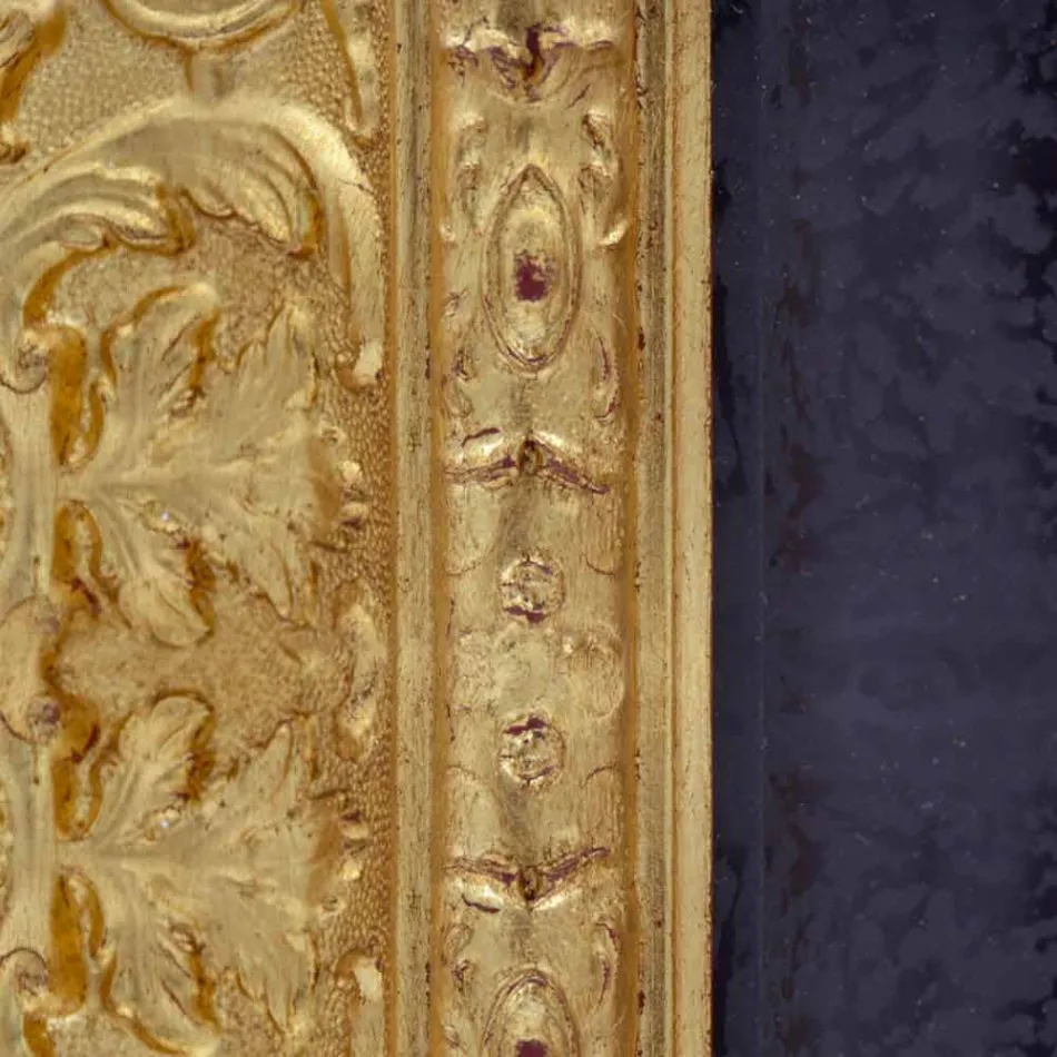 Pasqyrë muri në dru drejtkëndor të bërë në Itali Raphael Viadurini