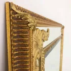 Pasqyrë mur drejtkëndëshe në dru, prodhuar në Itali, Valentino Viadurini