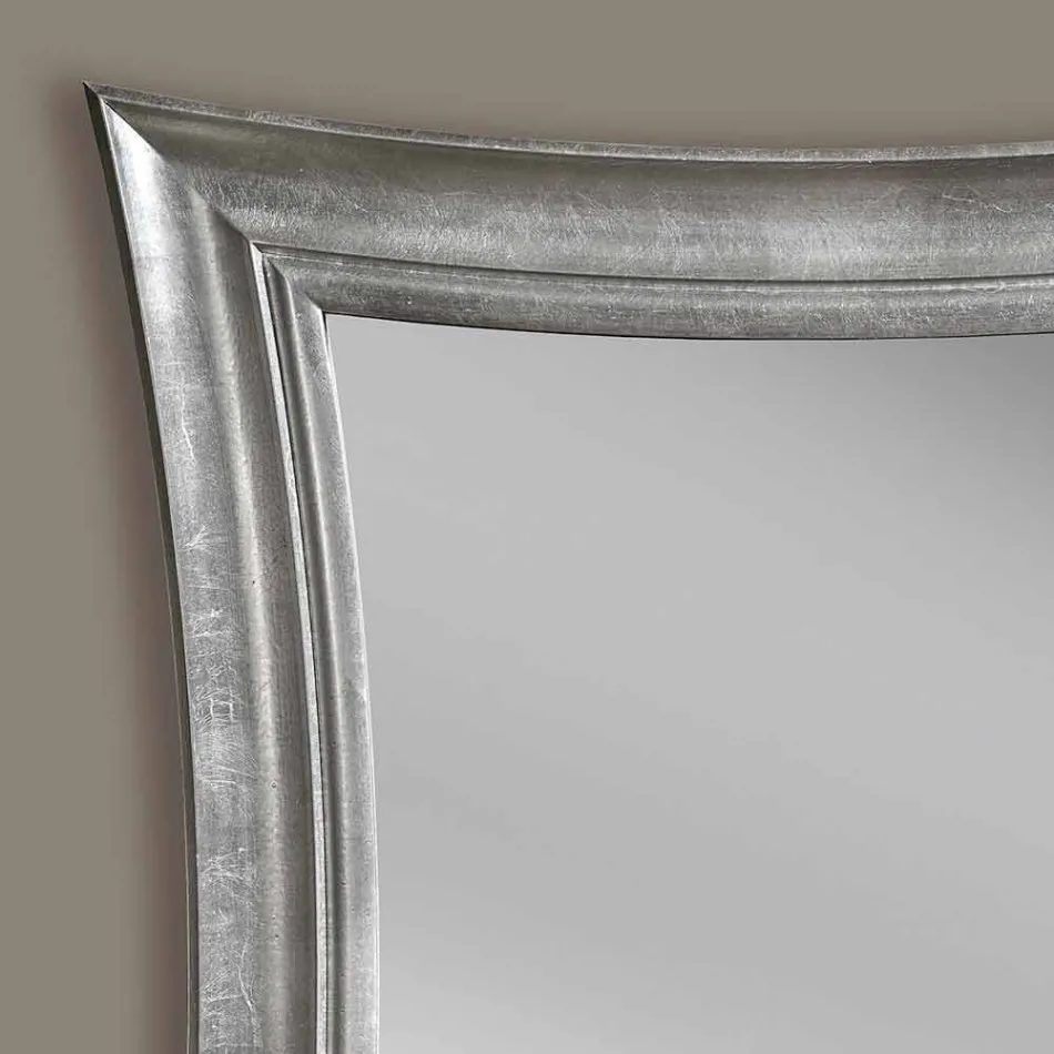 Pasqyrë muri druri drejtkëndor Sandro i bërë me dorë në Itali Viadurini