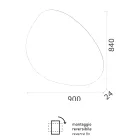 Pasqyrë me ndriçim të kthyeshëm LED Prodhuar në Itali - Talk Viadurini