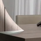 Pasqyrë me ndriçim të pasmë LED vetëm në anën rrethore Prodhuar në Itali - Prodhim Viadurini