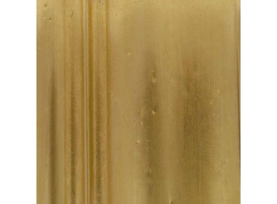 Pasqyrë moderne argjendi ose ari muri prej druri të bërë në Itali Davide Viadurini