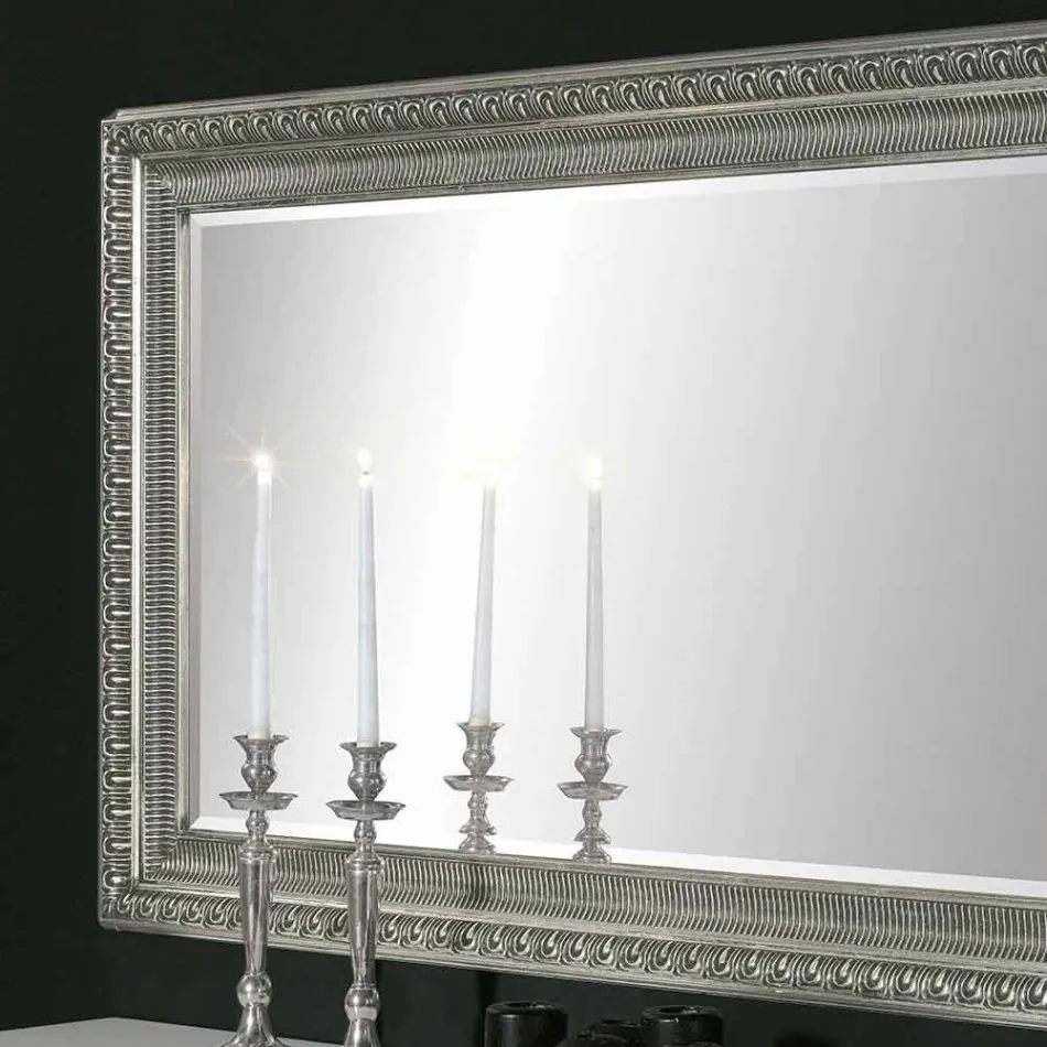 Claudio e bëri pasqyrë mur prej druri modern me dizajn modern Viadurini