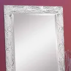 Pasqyrë muri ari, e bardhë dhe argjendi prej druri Eugenio e bërë në Itali Viadurini