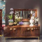 Pasqyrë e mureve të lëmuar në gërshetin e lëmuar dhe metalin Ada 1 Viadurini