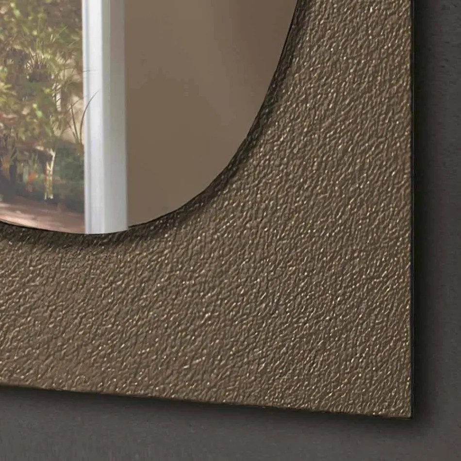 Pasqyrë muri me kornizë qelqi të falsifikuar prodhuar në Itali - Maverick Viadurini