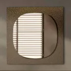 Pasqyrë muri me kornizë qelqi të falsifikuar prodhuar në Itali - Maverick Viadurini