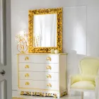 Pasqyrë muri Ives dizajn klasik, 100x120 cm Viadurini