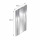 Qelq i dizajnit modern dhe pasqyra e murit të bërë në Itali - Pallino Viadurini