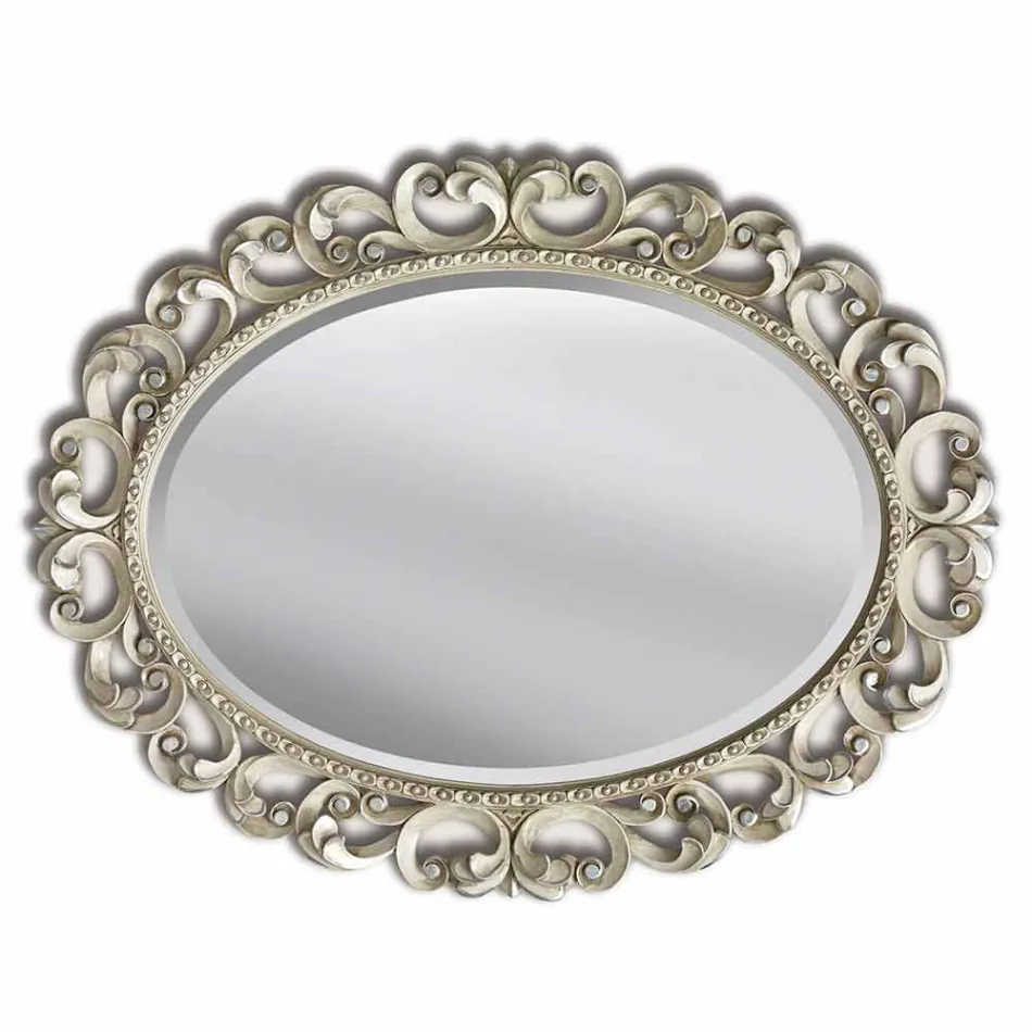 Pasqyra moderne e punuar me dorë e bredhit e bërë në Itali Dario Viadurini