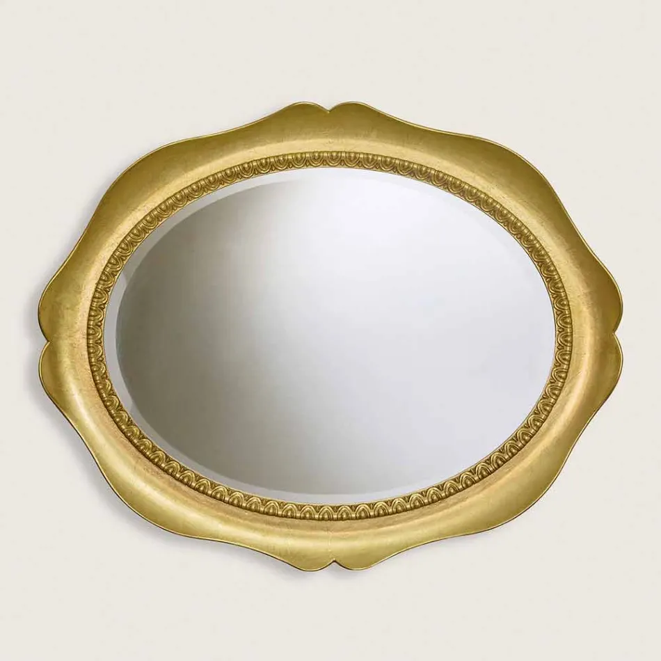 Pasqyrë muri prej druri bredhi të bërë në Itali Franco Viadurini