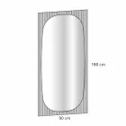 Pasqyra moderne e murit me pasqyra me ngjyra bronzi të bëra në Itali - Bandolero Viadurini