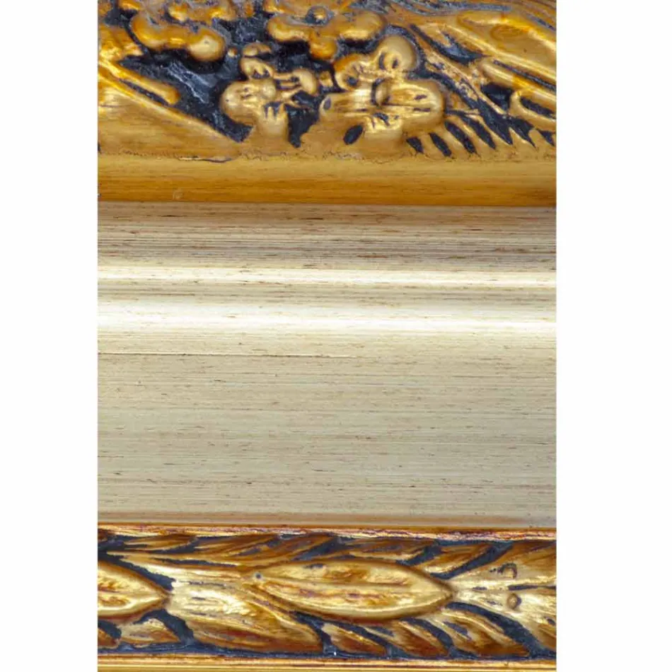 Pasqyrë moderne e murit në dru bredhi të bërë në Itali Armando Viadurini