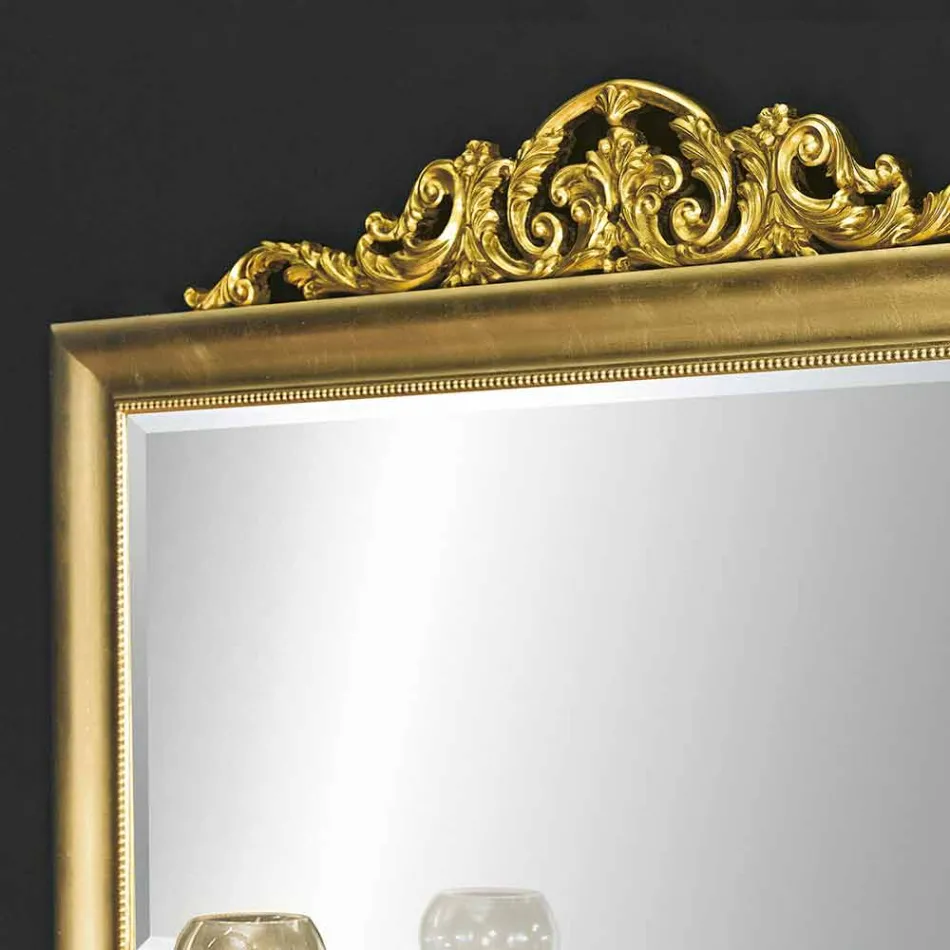 Pasqyrë murale moderne e bërë nga druri në Itali Kevin Viadurini