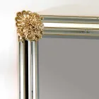 Pasqyrë dyshemeje/muri projektuar, korniza druri Luti, 96x196 cm Viadurini