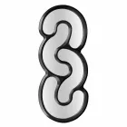 Pasqyrë muri punuar me dorë në Itali Teo Viadurini