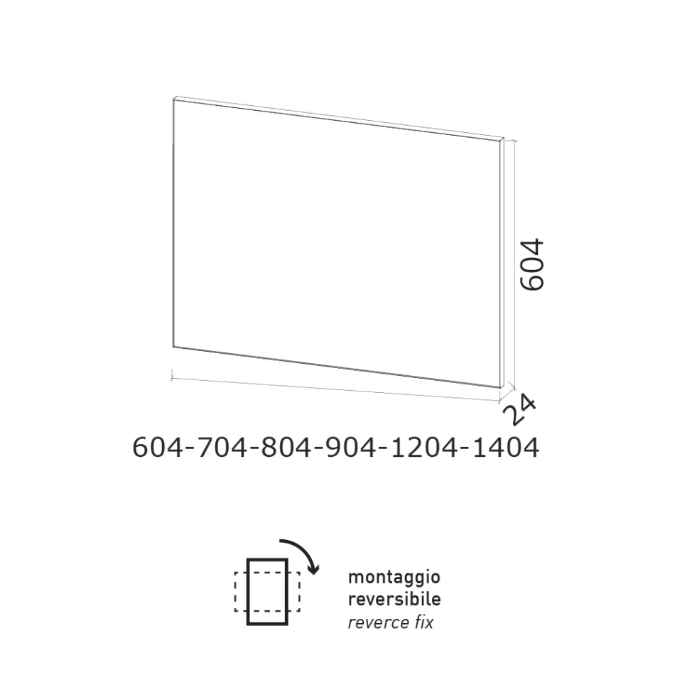 Pasqyrë e lëmuar me tela me kornizë të mbuluar Prodhuar në Itali - Dëshironi Viadurini