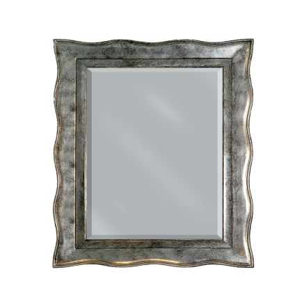 Pasqyrë në gjethe argjendi dhe pasqyrë tokësore Prodhuar në Itali - Rongo Viadurini