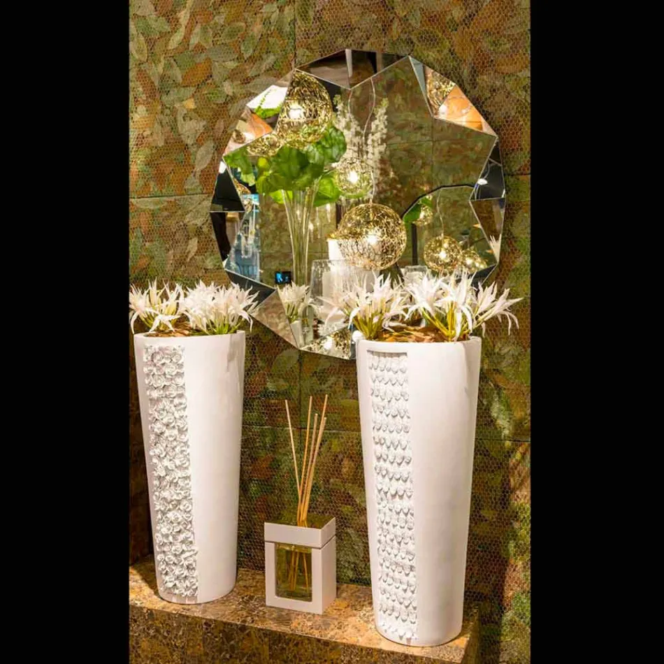 Pasqyrë mur modern me dizajn tre-dimensionale Diamant Viadurini