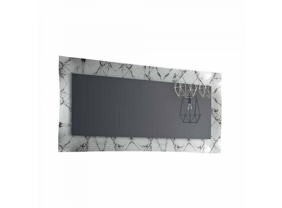 Pasqyrë me dizajn drejtkëndor me kornizë qelqi Prodhuar në Itali - Eclisse Viadurini
