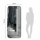 Pasqyrë e gjatë drejtkëndore me kornizë me efekt kristali Prodhuar në Itali - Loop Viadurini