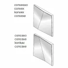 Pasqyra modulare e murit me pasqyra konkave dhe konveks të bëra në Itali - Alergji Viadurini