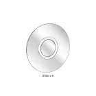 Pasqyrë muri me dizajn të rrumbullakët me metal të artë me copë - Merale Viadurini