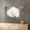Pasqyrë muri në xham të bronzuar ose të tymosur prodhuar në Itali - Monterosa