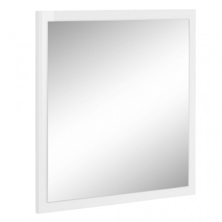 Pasqyrë e murit katror me kornizë të bardhë ose antracit - Emanuelito Viadurini