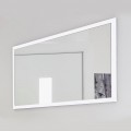 Pasqyrë muri drejtkëndëshe me kornizë të bardhë ose antracit - Emanuelito